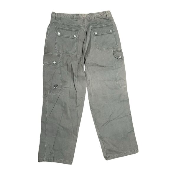 VINTAGE Zonz Canvas Pants Men 38 Wide Green Baggy Skateboarding Skater Y2K 90s - Picture 6 of 10